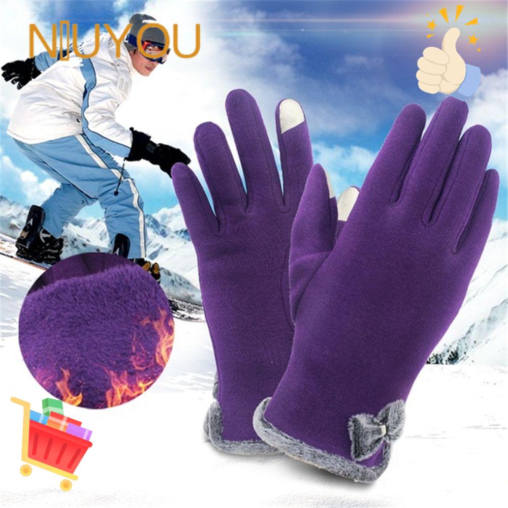 NIUYOU Găng Tay Giữ Ấm Thời Trang Có Thể Chạm Màn Hình Cảm Ứng