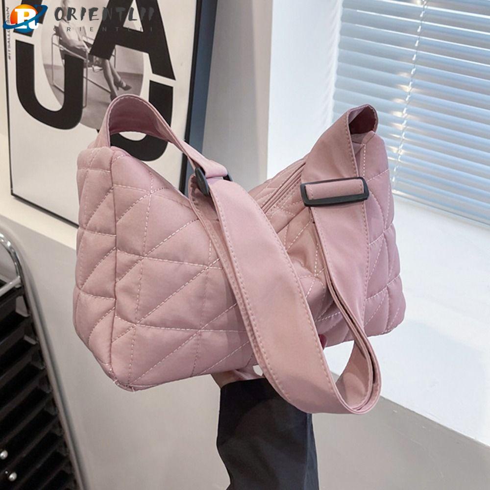 ORIENTLII Túi Xách Đeo Vai Vải Cotton Cỡ Lớn Thời Trang