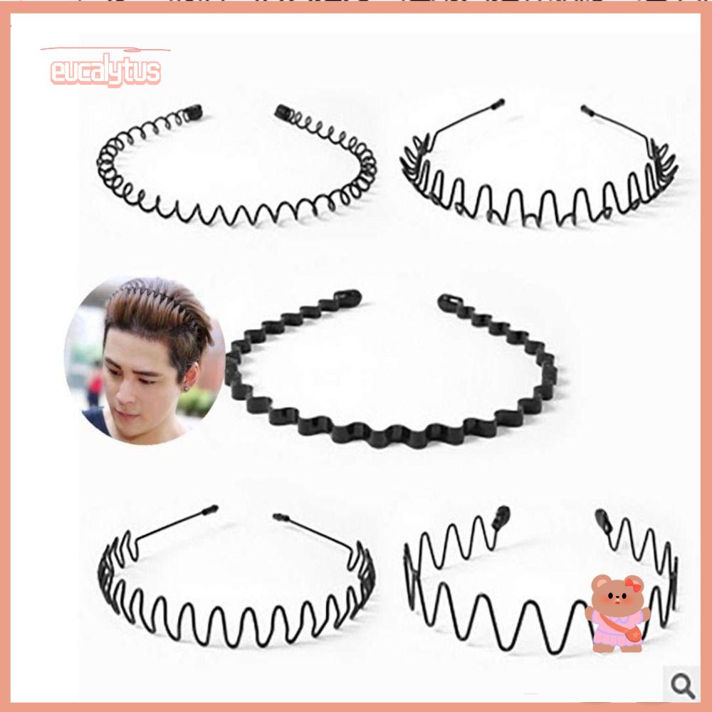 EUTUS Set 5 Băng Đô Cài Tóc Gợn Sóng Phong Cách Alice Thời Trang Unisex