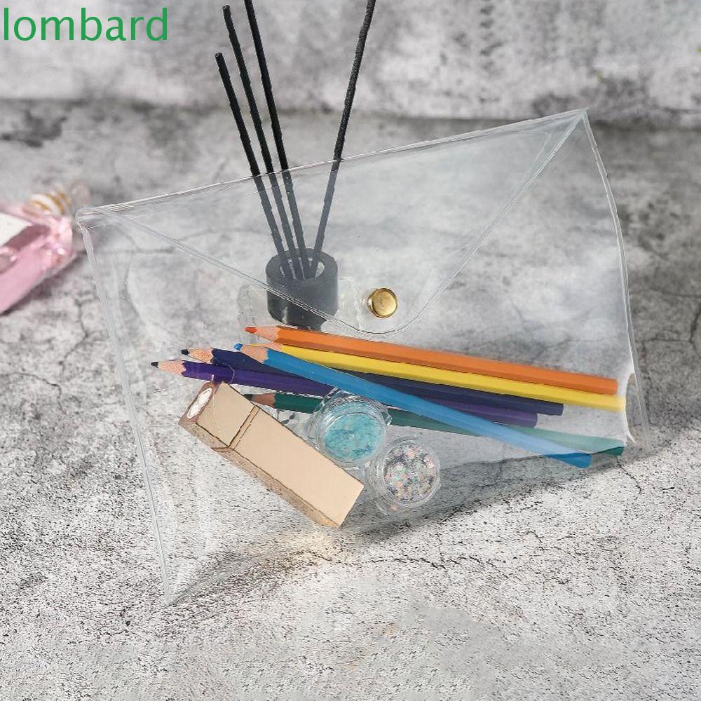 LOMBARD Túi Đựng Mỹ Phẩm Trong Suốt Chống Thấm Nước Tiện Dụng Cho Nữ