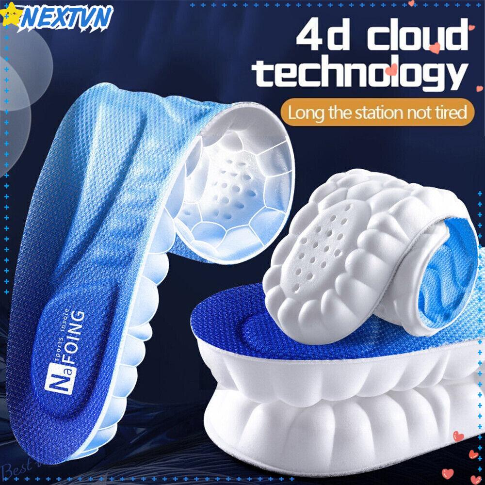 NEXTVN Đế Lót Giày Công Nghệ 4D Bằng PU Hấp Thụ Sốc Thoáng Khí Hỗ Trợ Luyện Tập Thể Thao