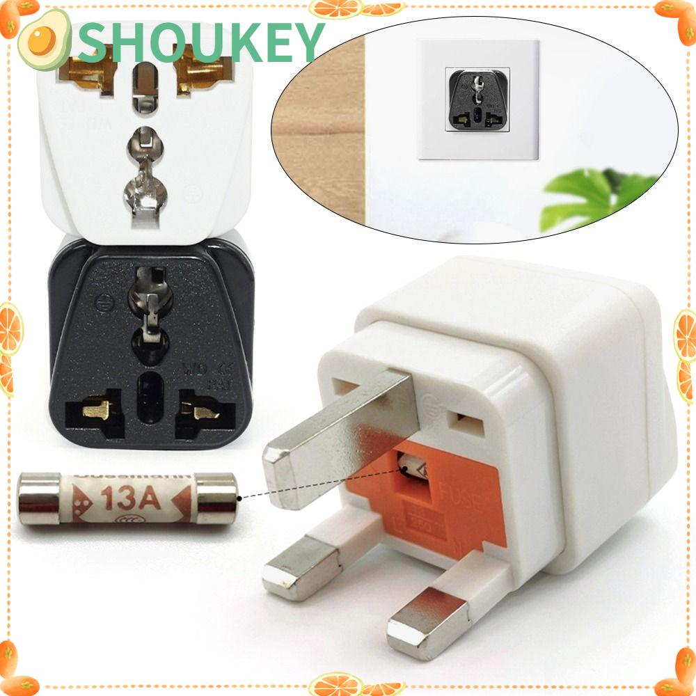 SHOUKEY 2 Đầu Nối Chuyển Đổi UK Sang WD-7 Với Ống Cầu Chì