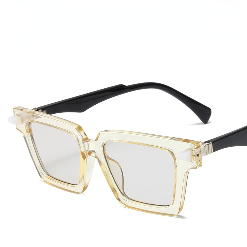 Kính Mát Gọng Vuông Kim Loại Thời Trang Cho Nam Nữ