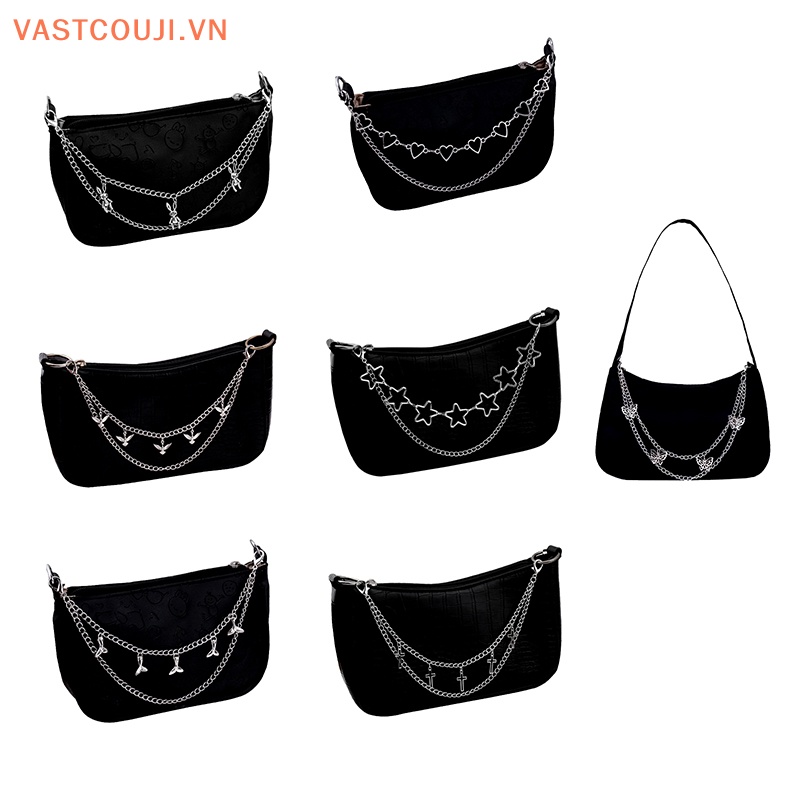 Dây Xích Kim Loại Nhiều Lớp Hình Ngôi Sao / Thỏ / Bướm / Ngôi Sao Trang Trí Túi Xách / Đeo Chéo DIY