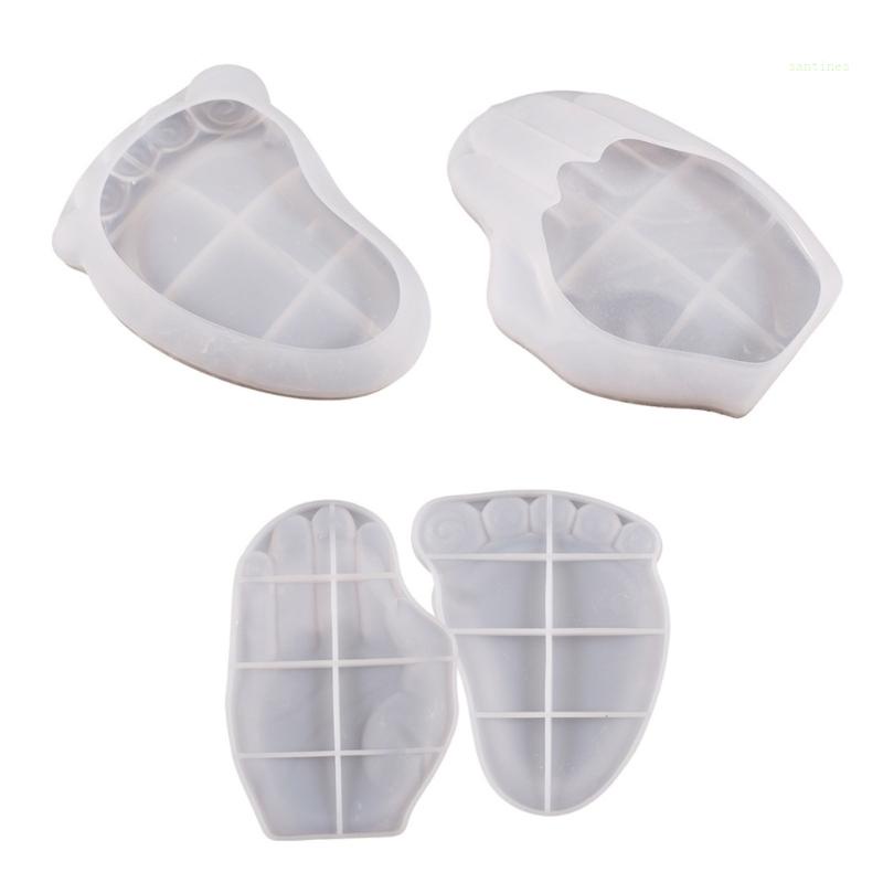 Khuôn Silicone Hình Bàn Tay Làm Khay Đựng Xà Phòng / Trang Sức DIY