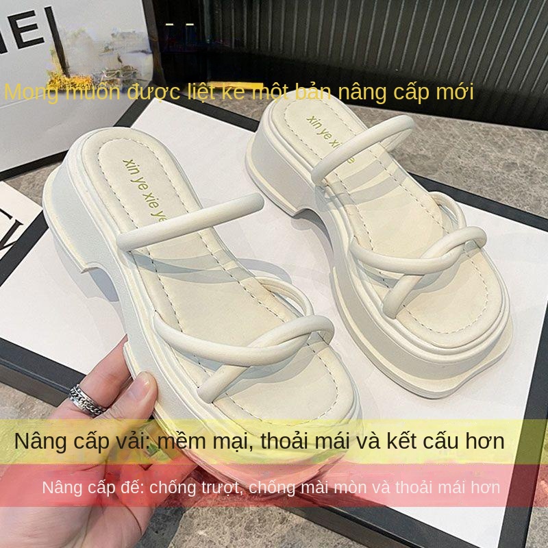 Dép Sandal Đế Dày Thời Trang Mùa Hè 2023 Mới Cho Nữ