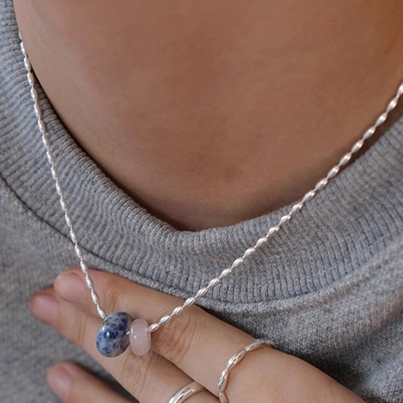 Vòng cổ Mặt Tròn Đính Đá Thời Trang Cho Nữ