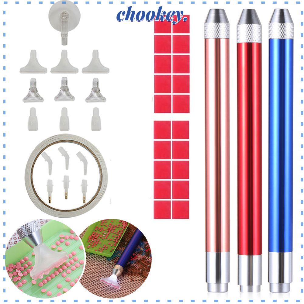 CHOOKEY Bộ Dụng Cụ Bút Thêu Tranh Chữ Thập 5D