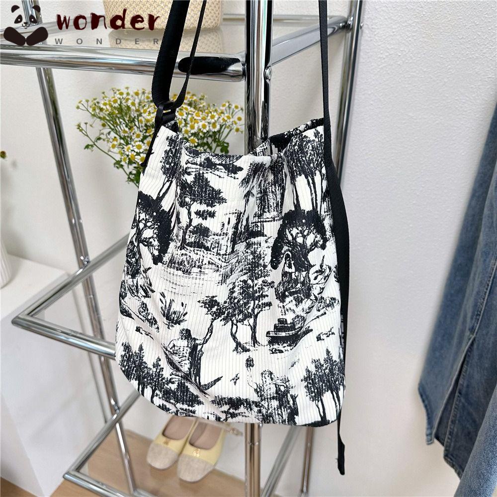 WONDER Túi Đeo Vai / Kẹp Nách Chất Liệu Polyester Sức Chứa Lớn Thời Trang Cho Nữ