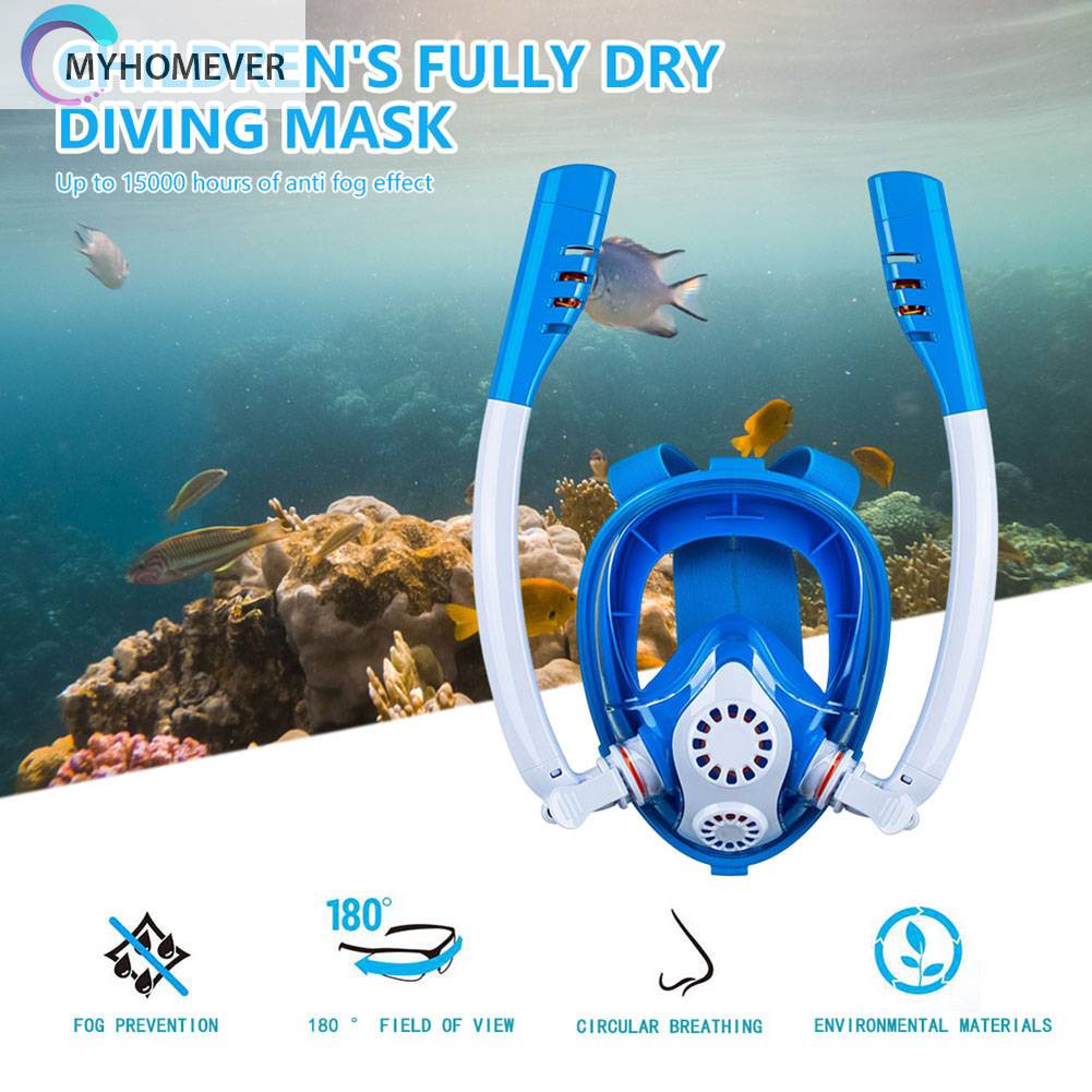 Mặt Nạ Lặn Có Kính Bơi Bảo Vệ Toàn Diện Dành Cho Trẻ Em