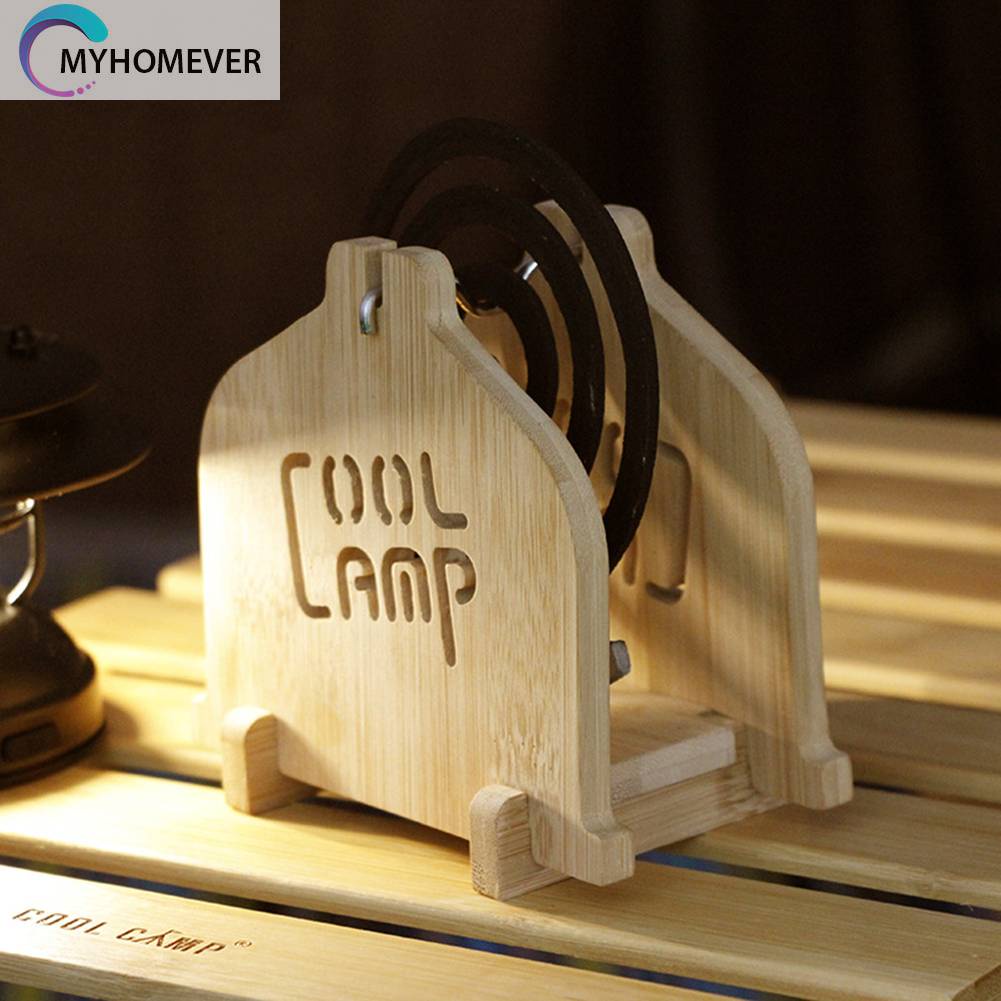 Giá Đỡ Nhang Muỗi Bằng Tre Phong Cách Cổ Điển Tiện Dụng Cho Cắm Trại