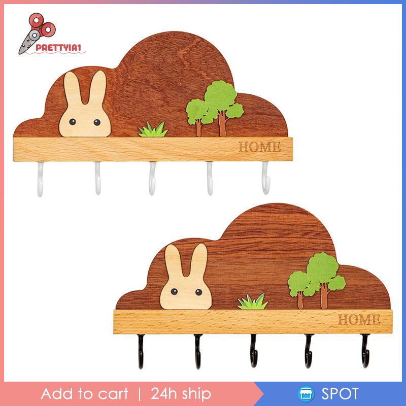 Móc Treo Chìa Khóa Gắn Tường Thiết Kế Dễ Thương Trang Trí Nhà Cửa