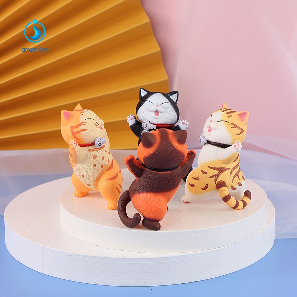 (Shop Amart) Bộ 9 Đồ trang trí Mèo Hoạt Hình Trang Trí