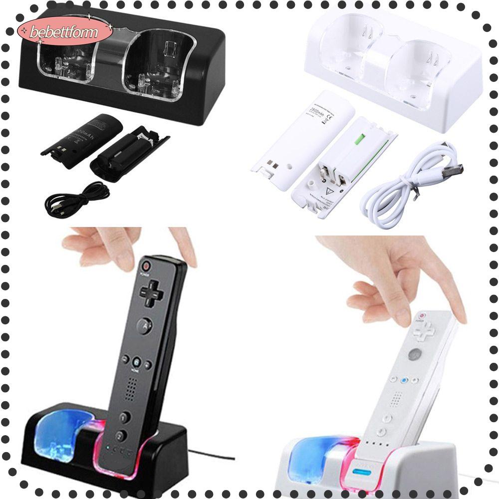BEBETTERM Bộ Sạc Pin Điều Khiển Máy Chơi Game Wii 4 Trong 1
