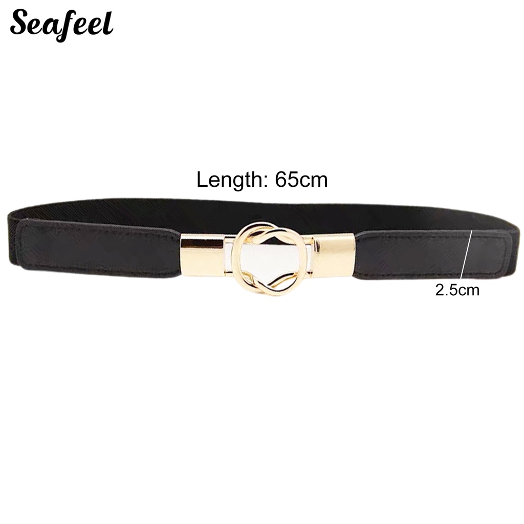 Thắt Lưng Hai Khóa Nhẫn Đôi Co Giãn Tháo Lắp Nhanh Tinh Tế Không Cần Khoan Lỗ Thích Hợp Sử Dụng Hàng Ngày