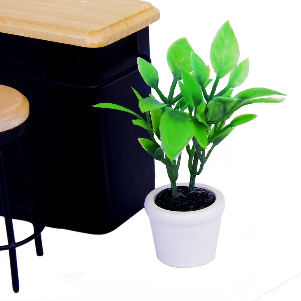 Mô Hình Cây Xanh Trang Trí Nhà Búp Bê Tỉ Lệ 1: 12