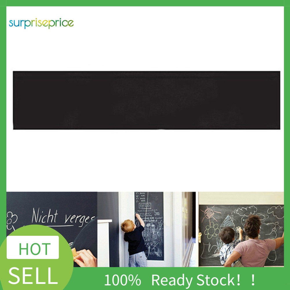 Bảng Đen Viết Phấn Dán Tường Kích Thước 45x200cm Có Thể Tháo Rời