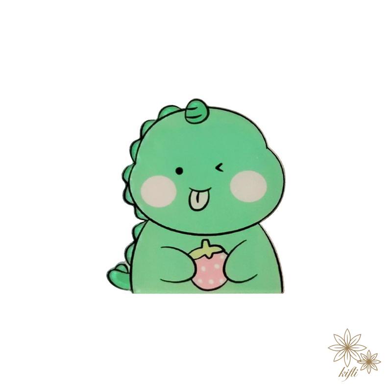 Huy Hiệu Cài Áo Hình Khủng Long Hoạt Hình Đáng Yêu Thời Trang Theo Phong Cách Nhật Hàn