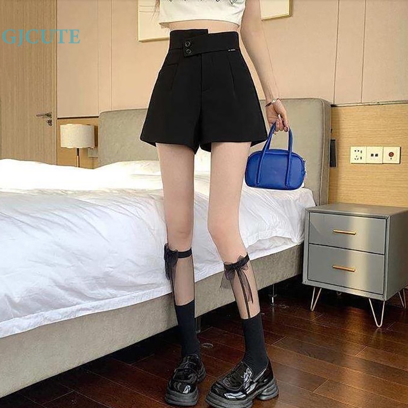 Quần Short Lưng Cao Dáng Rộng Thời Trang Mùa Hè 2023 Cho Nữ