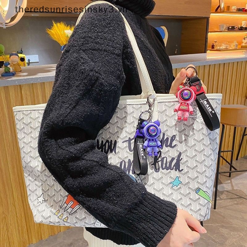 # # Móc Khóa Hình Gấu Bông Phi Hành Gia Hoạt Hình Dễ Thương Thời Trang Phụ Kiện Túi Xách / Móc Khóa Xe Hơi