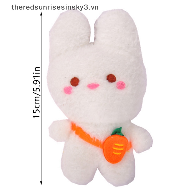 Móc Khóa Hình Thỏ Nhồi Bông 15cm Đáng Yêu Dành Cho Bé Gái