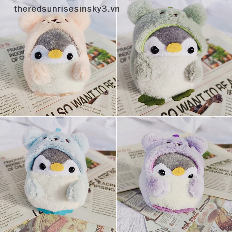 Móc Khóa Hình Chim Cánh Cụt Nhồi Bông Mềm Mại Đáng Yêu