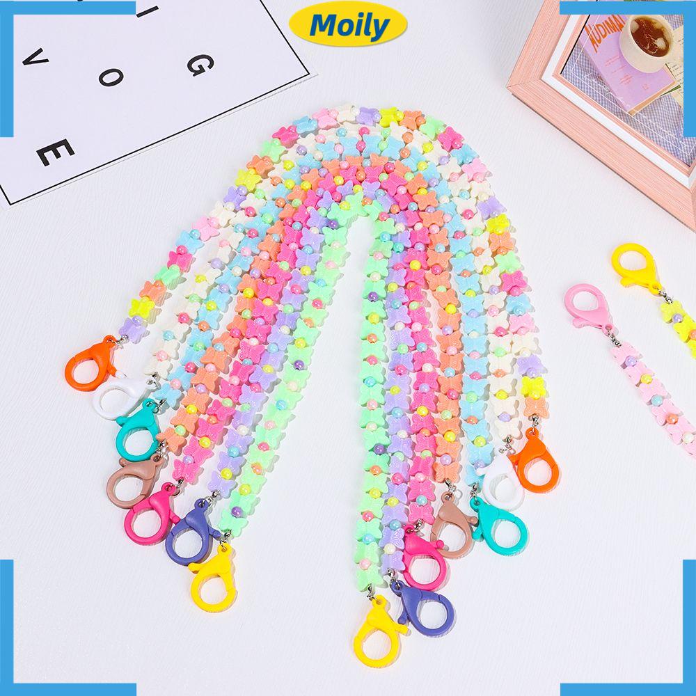 MOILYVN Dây Đeo Mắt Kính Bằng Acrylic Chống Trượt Hình Bướm Cho Nam Nữ