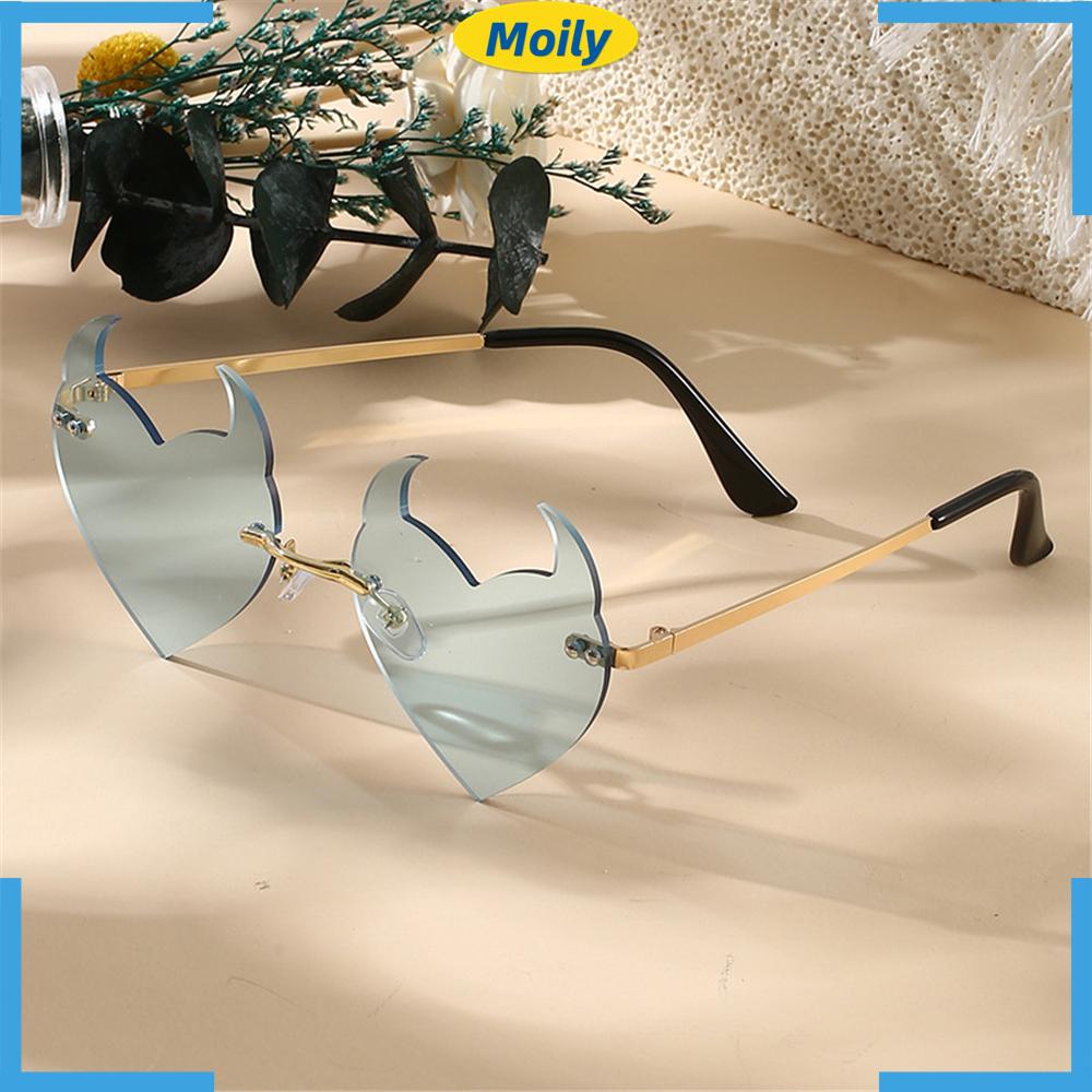 MOILYVN Kính Mát Không Vành Chống Tia UV Thời Trang Halloween