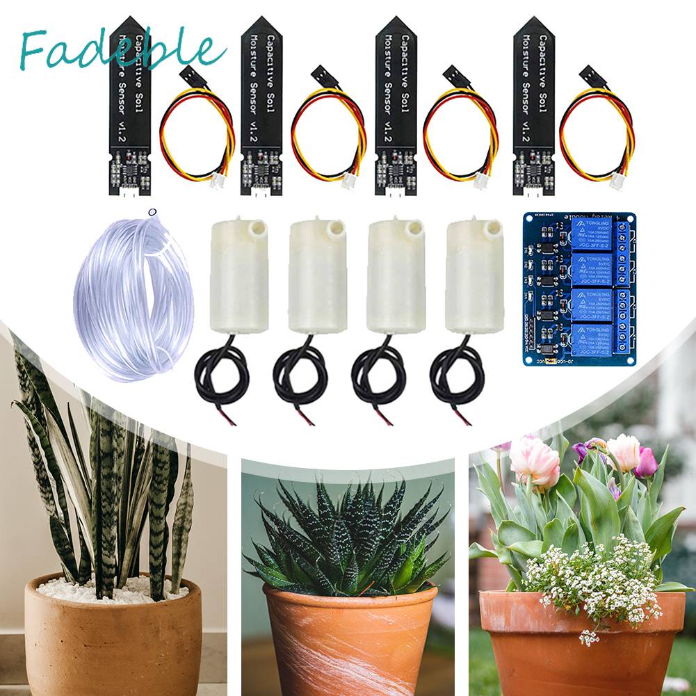 Bộ Mô Đun Hệ Thống Tưới Nước Tự Động 4CH Cho Sân Vườn