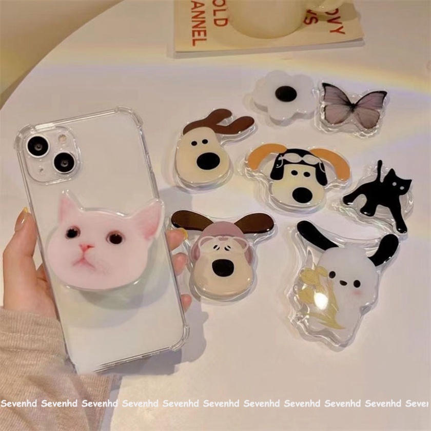 Ốp Điện Thoại In Hoạt Hình Kèm Giá Đỡ Cho iPhone Android