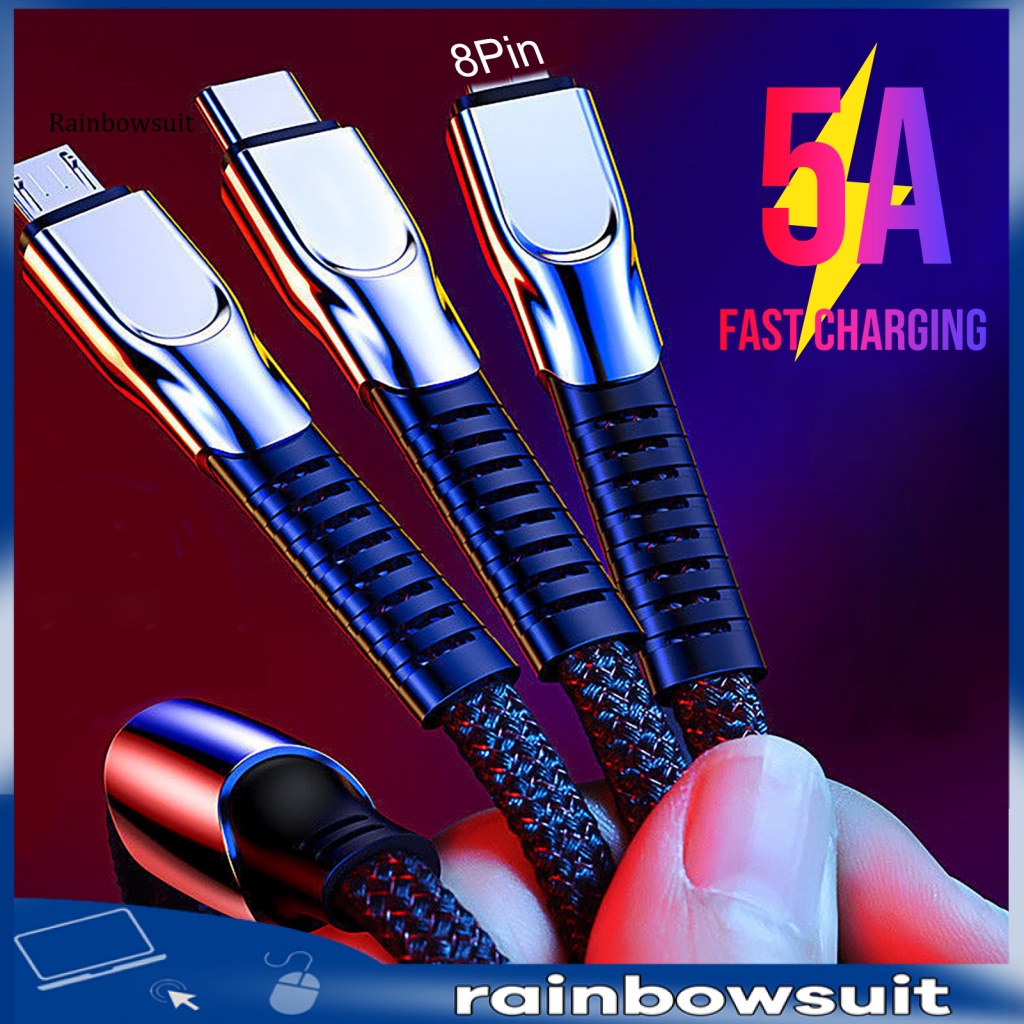 Dây Cáp Sạc USB Type-C 8Pin Siêu Nhẹ An Toàn Cho Điện Thoại