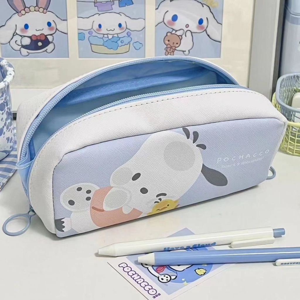 Túi Đựng Bút Chì Đa Năng In Hình Sanrio Pochacco Dễ Thương SQ3
