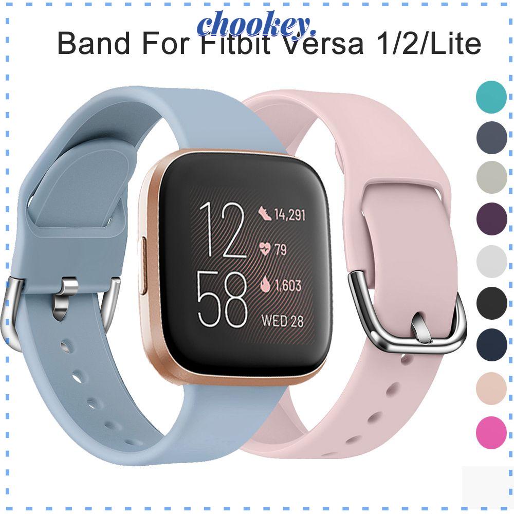 CHOOKEY Dây Đeo Silicone Thể Thao Cho Đồng Hồ Thông Minh Fitbit Versa 2 1 Lite