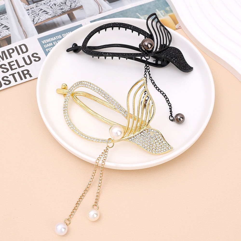 Kẹp Tóc Đính Ngọc Trai Giả Thanh Lịch Dành Cho Nữ