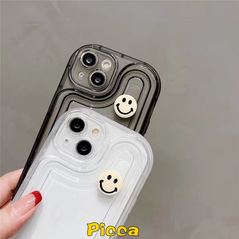 Ốp Điện Thoại Hình Mặt Cười Dễ Thương Cho IPhone 7plus XR 7 8 Plus 11 11 12 14 13 Pro MAX X XS MAX SE 2020
