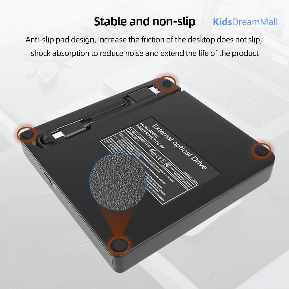 Ổ Đĩa USB 3.0 Và Type-C DVD RW CD Cho Laptop PC