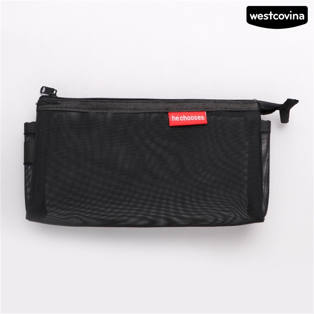 [WSTN]✎Túi Đựng Bút Bằng Lưới Trong Suốt Chống Bụi Sức Chứa Lớn