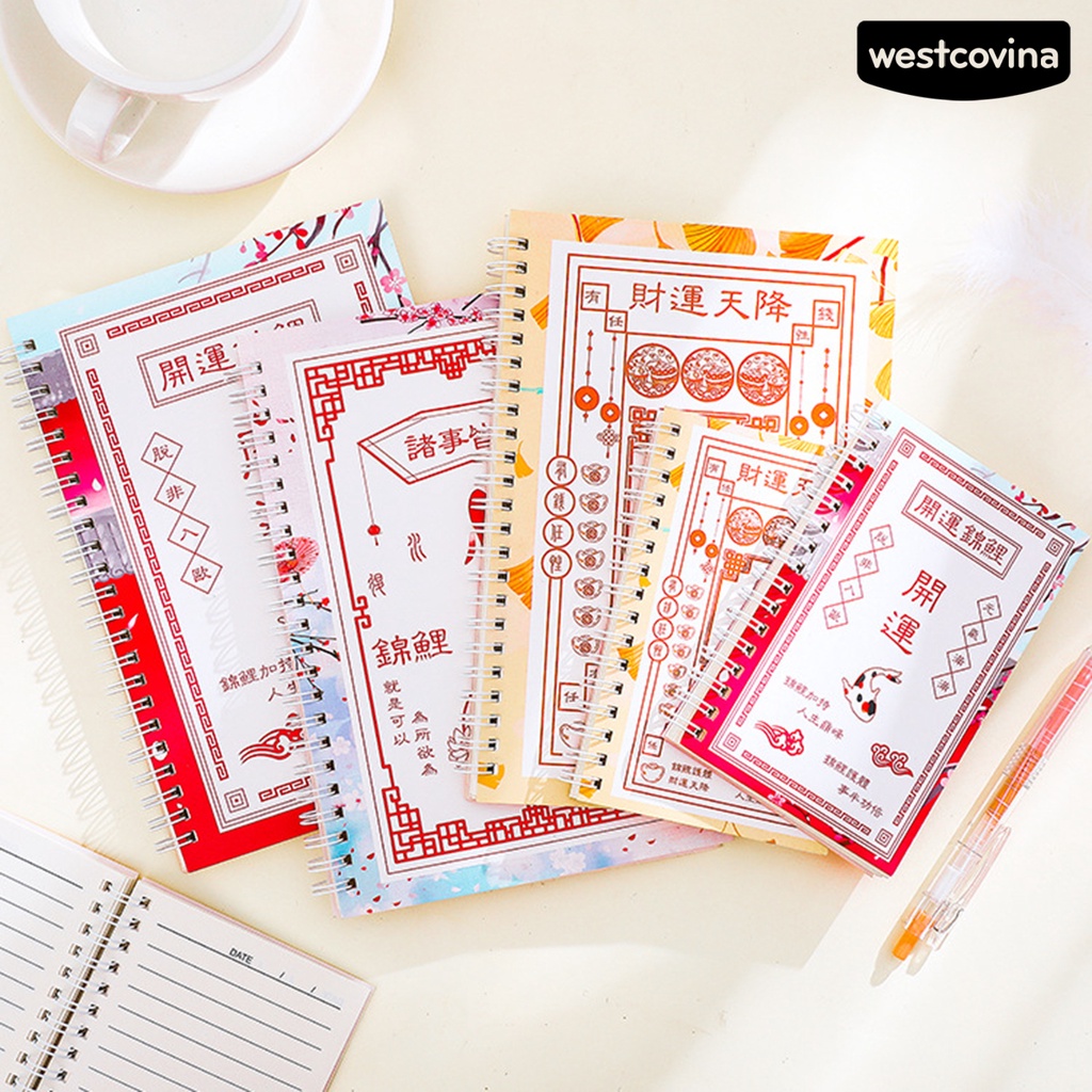 [WSTN]✎Sổ Tay Ghi Chú Họa Tiết Cá Koi Vui Nhộn Dễ Sử Dụng