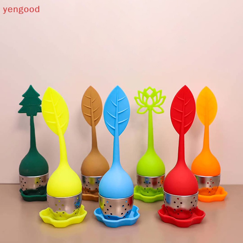 1 Dụng Cụ Lọc Trà Bằng Silicon Hình Người Dễ Thương