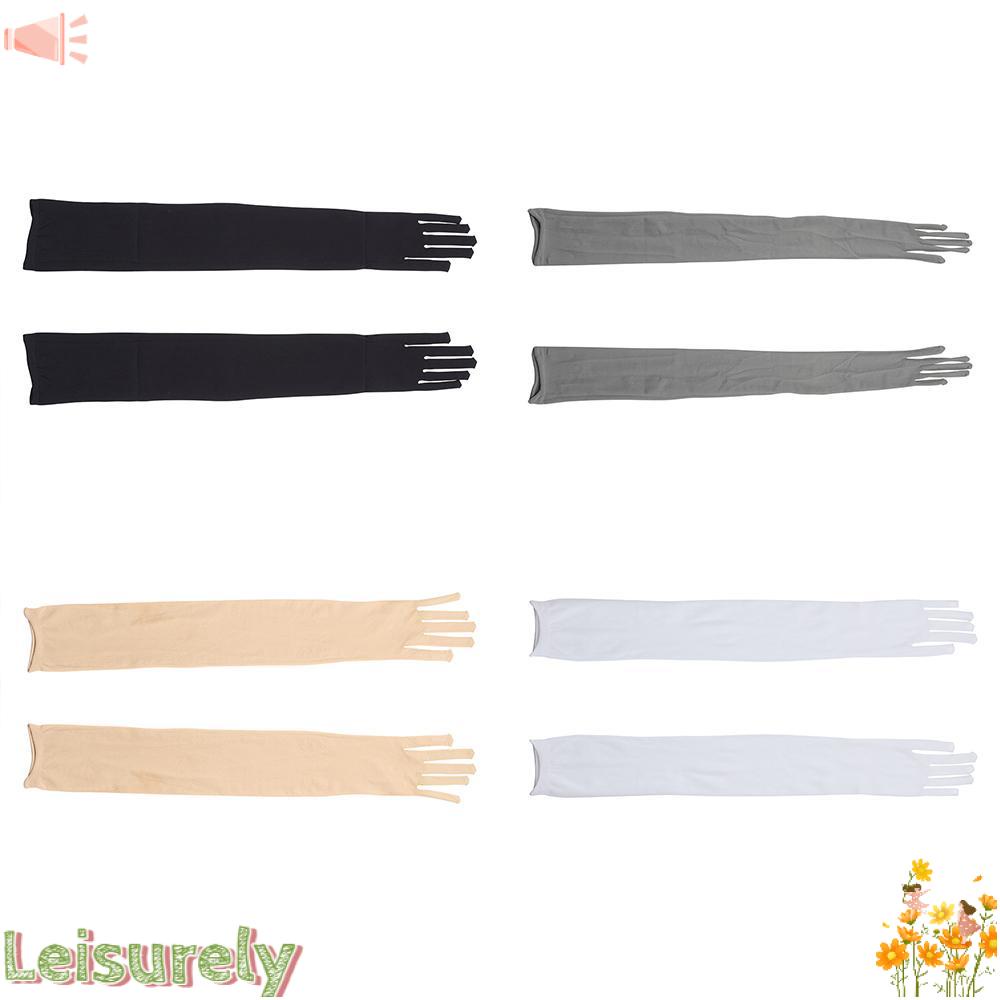 LEILY Găng Tay Lưới Xỏ Ngón Trong Suốt Chống Nắng