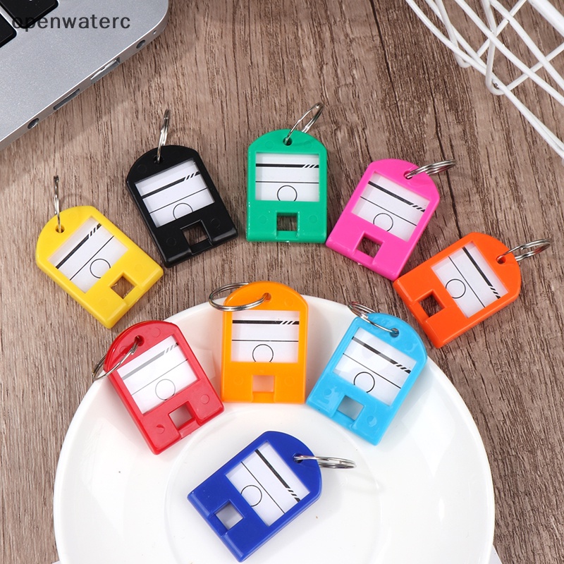 Set 10 Móc Khóa Đánh Dấu Ghi Tên ID Nhiều Màu Sắc