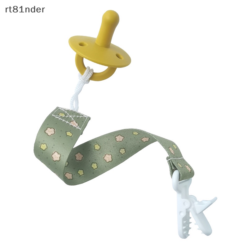 Rt Dây Kẹp Ti Giả Bằng Polyester Họa Tiết Hoạt Hình Có Khóa Cài Chống Rơi Cho Bé Ăn