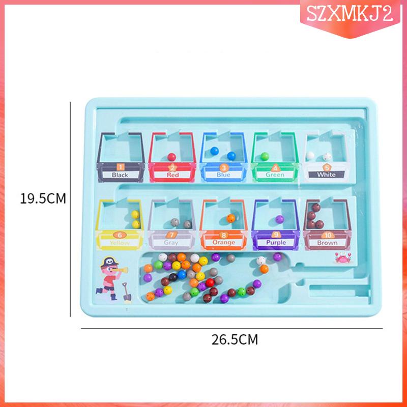 Đồ Chơi Mê Cung Hạt Nhiều Màu Sắc Cho Bé 3 4 5 Tuổi