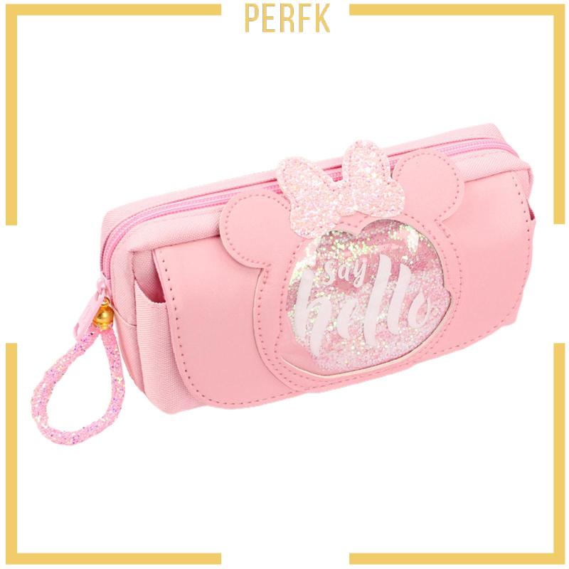 Túi Đựng Bút Chì Sức Chứa Lớn Có Khóa Kéo Dành Cho Học Sinh