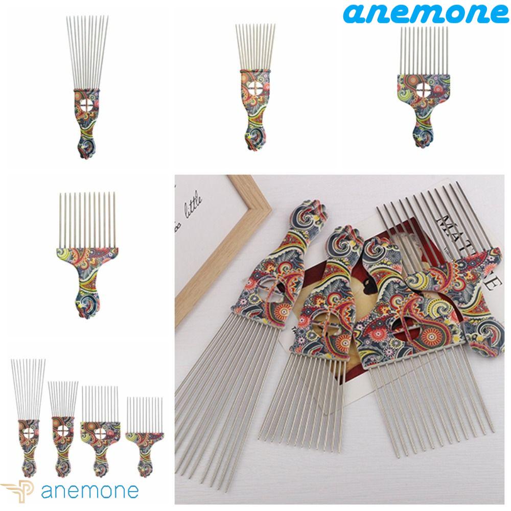 ANEMONE Lược Chải Tóc Răng Thưa Bằng Thép Không Gỉ Bền Chắc Chuyên Dụng Cho Gia Đình