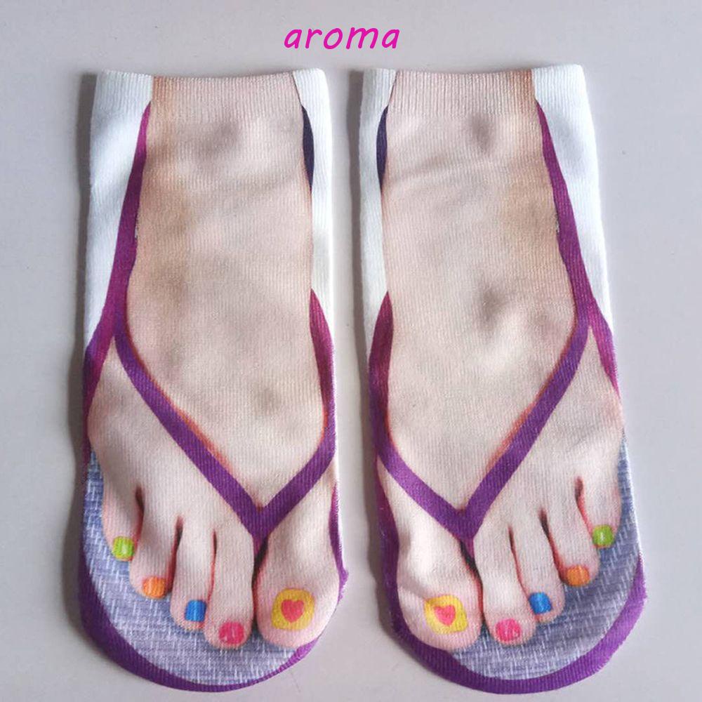 AROMA Tất Hoạ Tiết Đô La Và Mặt Cười Thiết Kế Sáng Tạo