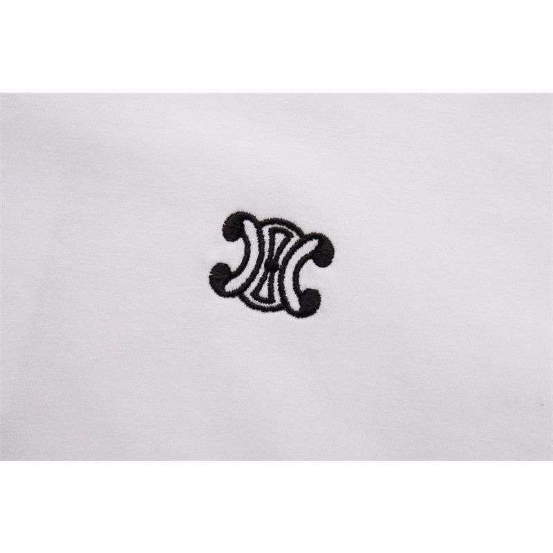 C-e / Mới Áo Thun Tay Ngắn Dáng Rộng Vừa Vặn Thêu Họa Tiết Arc de Triomphe Đa Năng 2023