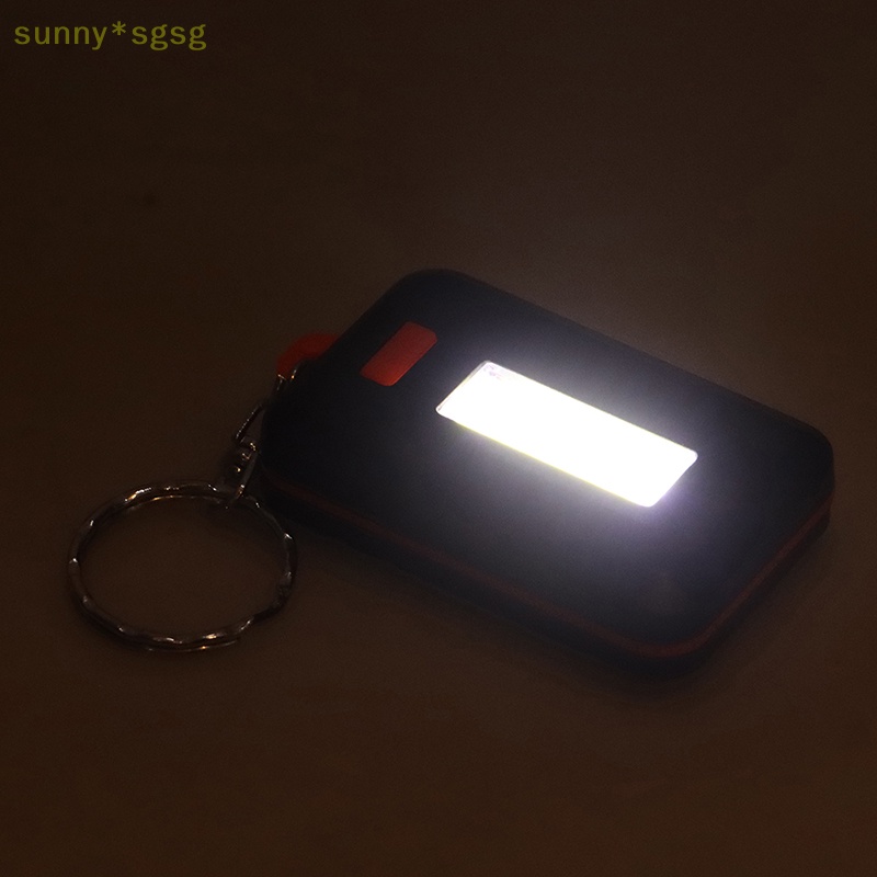 Nắng * SGSG COB đèn pin keychain mini LED Đèn pin xách tay ngoài trời khẩn cấp ánh sáng mới