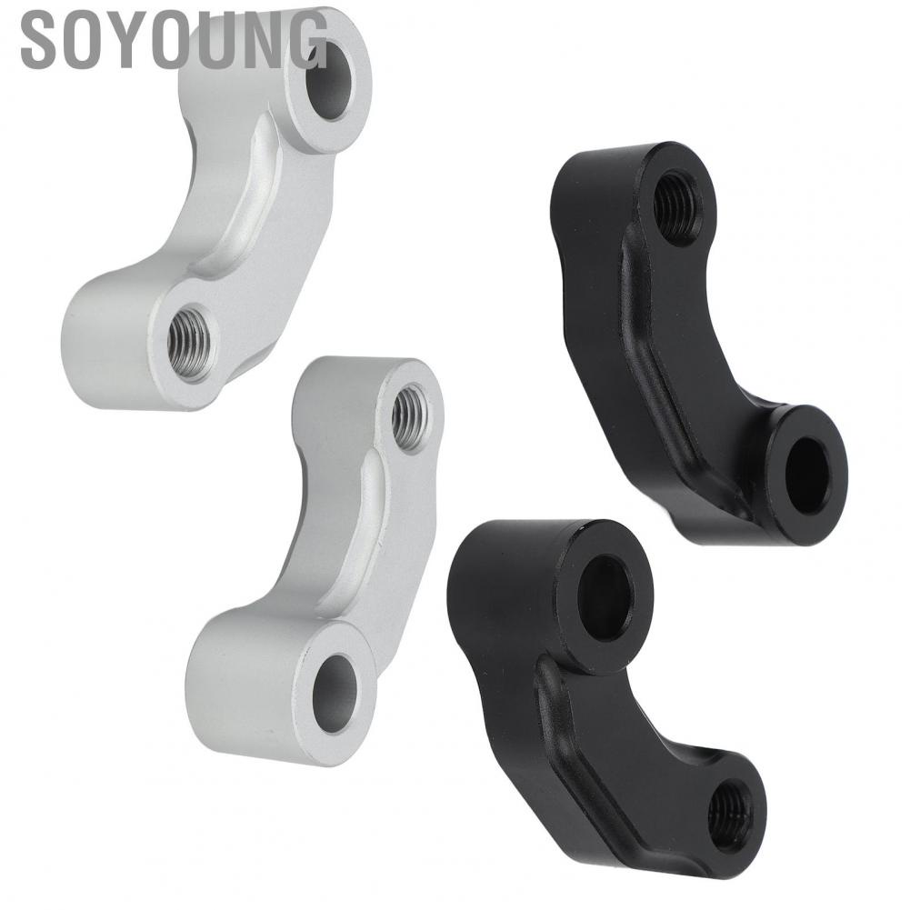 Soyoung Wing Mirror Extension Mount  Durable Easy Installation 2 Pcs Stylish Rearview Extend Adapter for Motorcycle