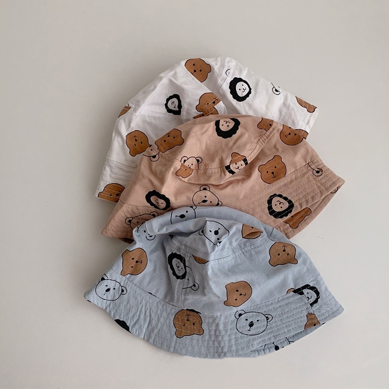 Nón Tai Bèo Bằng Cotton Trơn Mỏng Chống Nắng Phong Cách Hàn Quốc Đơn Giản Dành Cho Trẻ Em Đi Du Lịch Mùa Xuân Hè